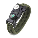 Survival Bracelet,Outdoors Survival With Compass - (Col: Survival)