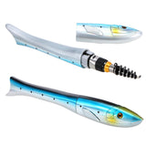 1.6m Mini Pocket Fishing Rod Fish Shaped - (Col: Fishing)