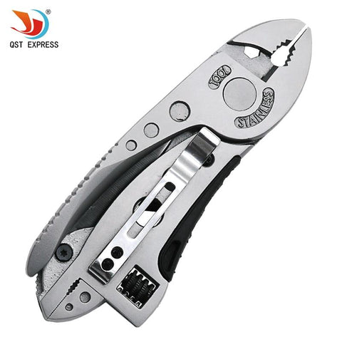 QST EXPRES Multitool Pliers Pocket Knife Screwdriver - (Col: Survival)