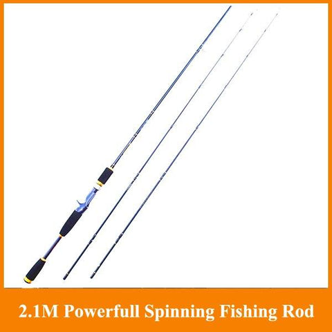 Free Shipping By EEMS 2.10m spinning fishing rod sea rod super hard casting rod Bait Casting Carbon Spining Fishing Lure Rod