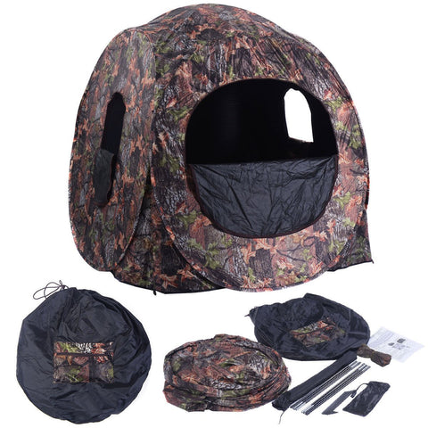 Costway Portable Hunting Blind Pop Up Ground - (Col: Hunting)